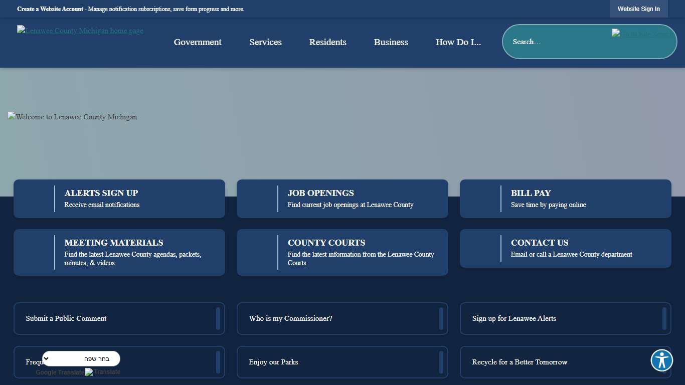 Lenawee County, MI Official Website